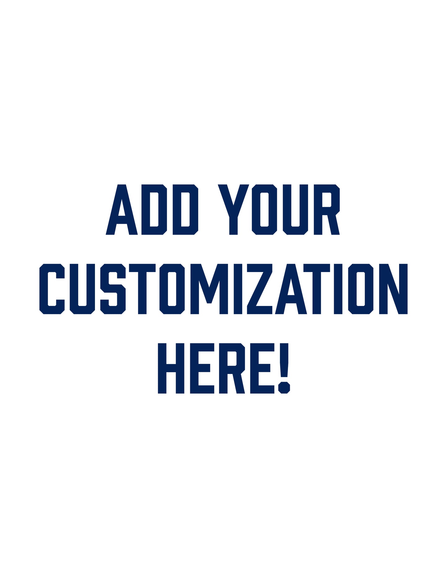 Add Customization