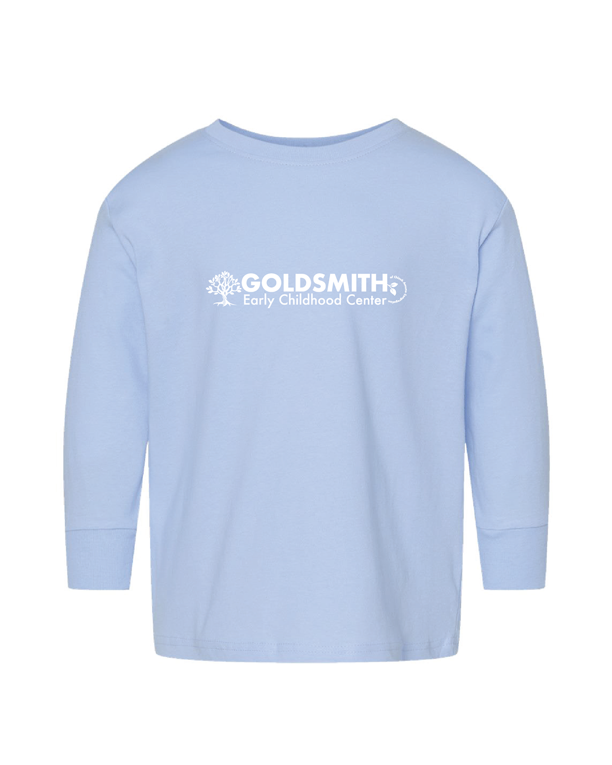 Toddler Fine Jersey Long Sleeved Tee with Horizontal Logo