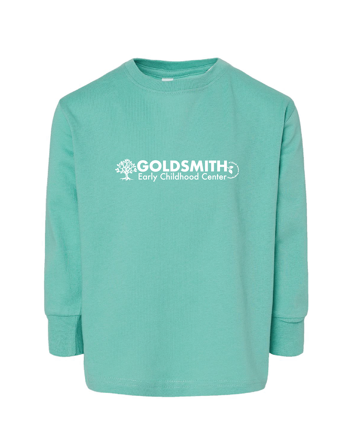 Toddler Fine Jersey Long Sleeved Tee with Horizontal Logo