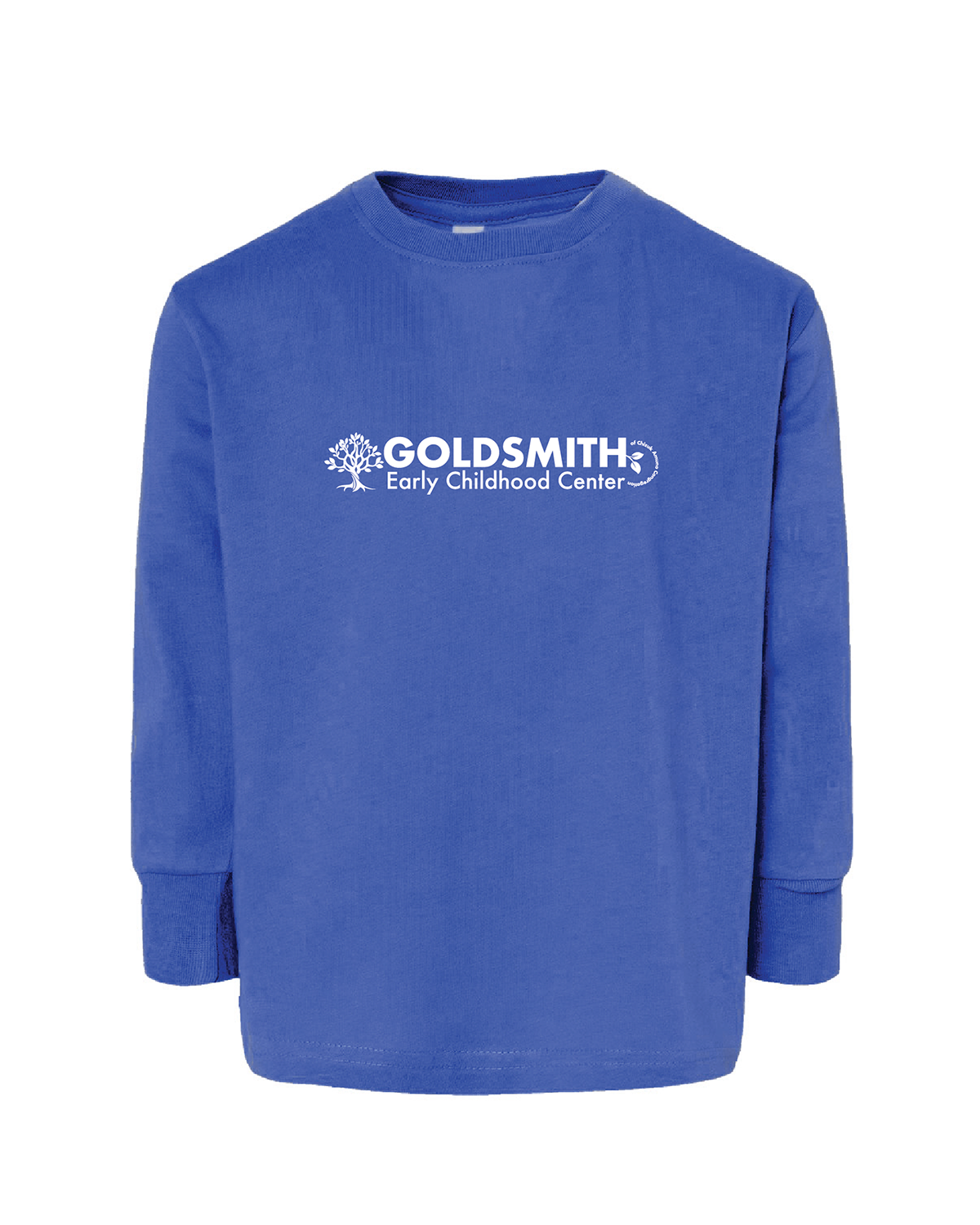 Toddler Fine Jersey Long Sleeved Tee with Horizontal Logo
