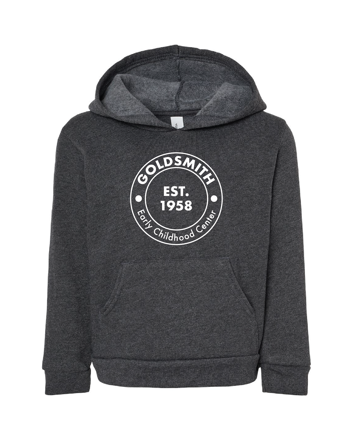 Youth Hoodie (Sponge Fleece) with Round Logo