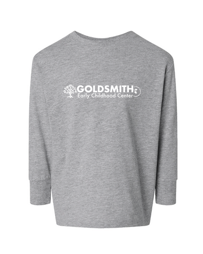 Toddler Fine Jersey Long Sleeved Tee with Horizontal Logo