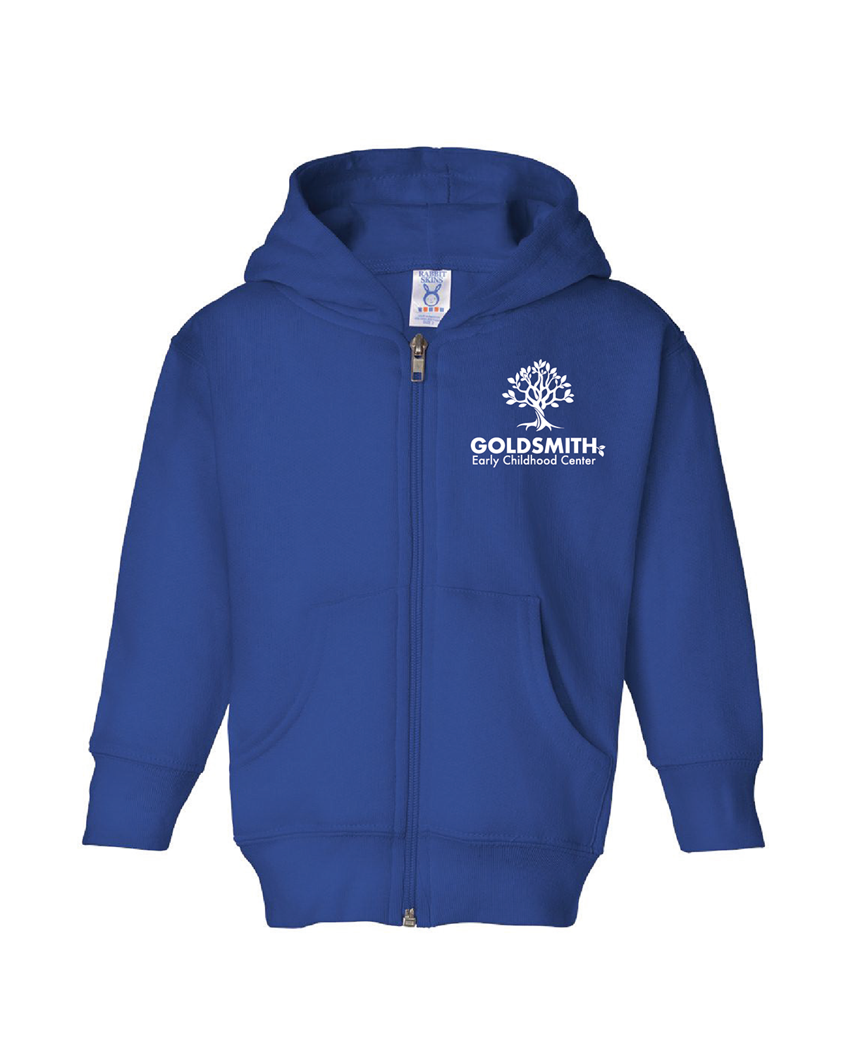 Toddler Zip-up Hoodie with Horizontal Logo