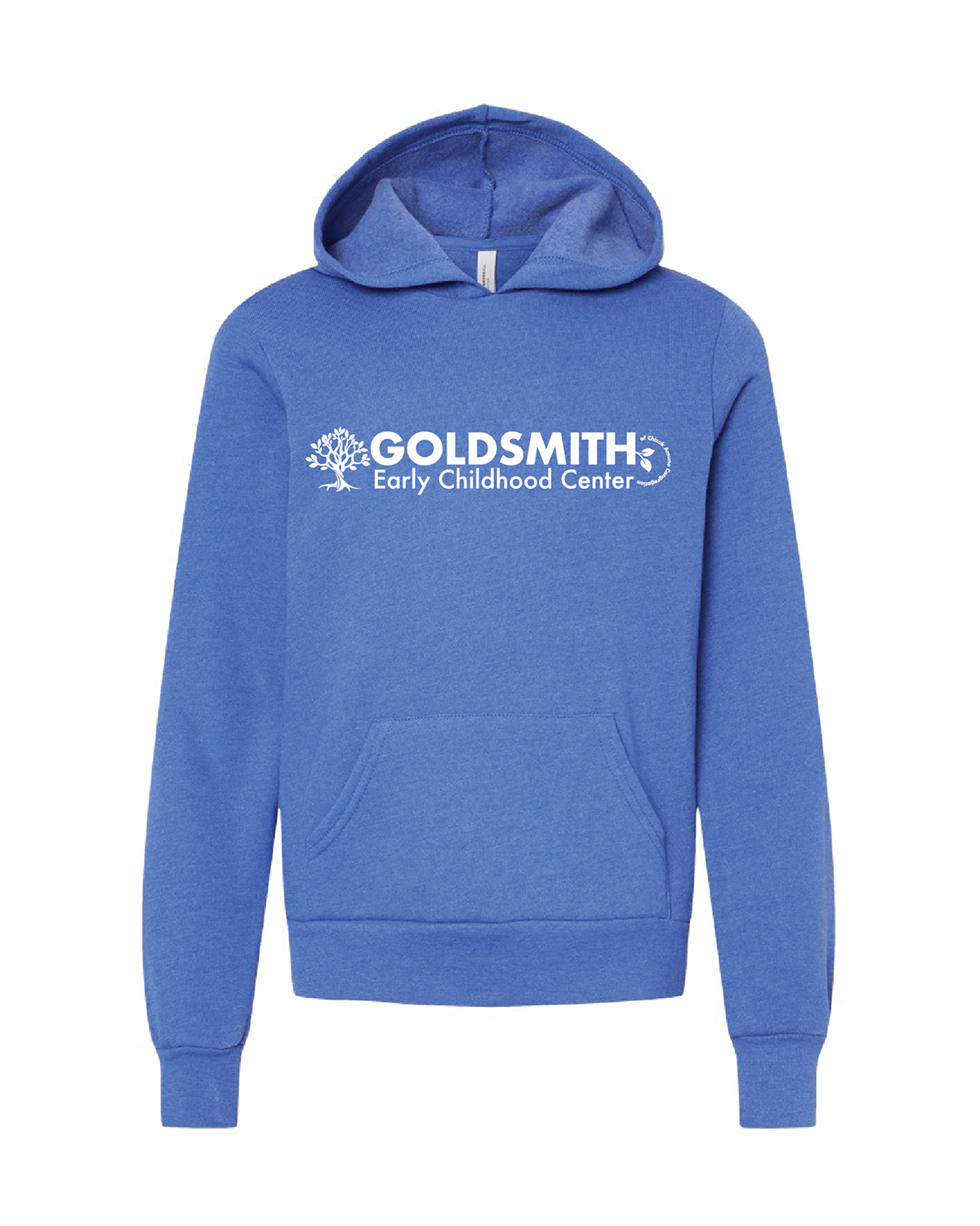 Youth Hoodie (Sponge Fleece) with Horizontal Logo
