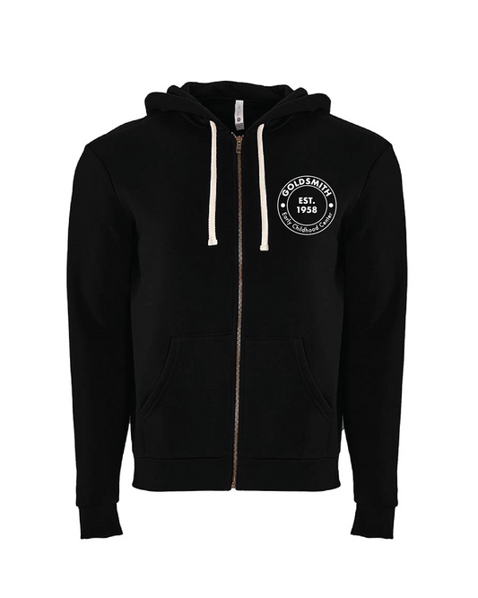 Adult Zip-up Hoodie with Round Logo