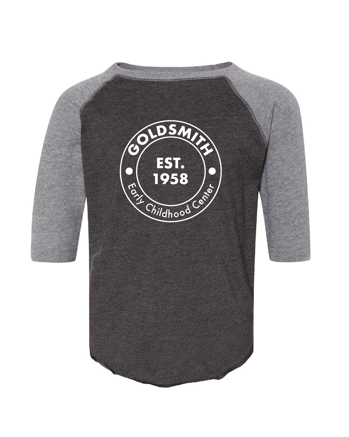 Toddler Baseball Tee (Cotton Fine Jersey) with Round Logo