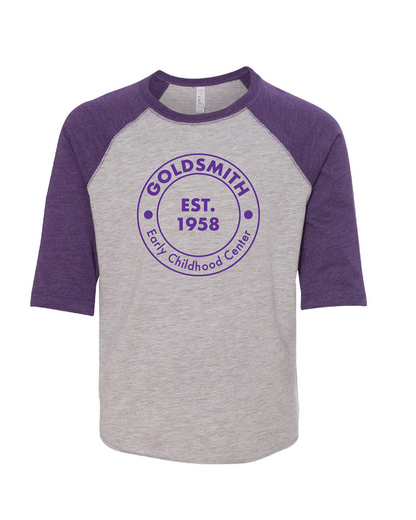 Youth Baseball Tee (Cotton Fine Jersey) with Round Logo