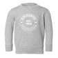 Toddler Crewneck Sweatshirt (60/40 Blend) with Round Logo