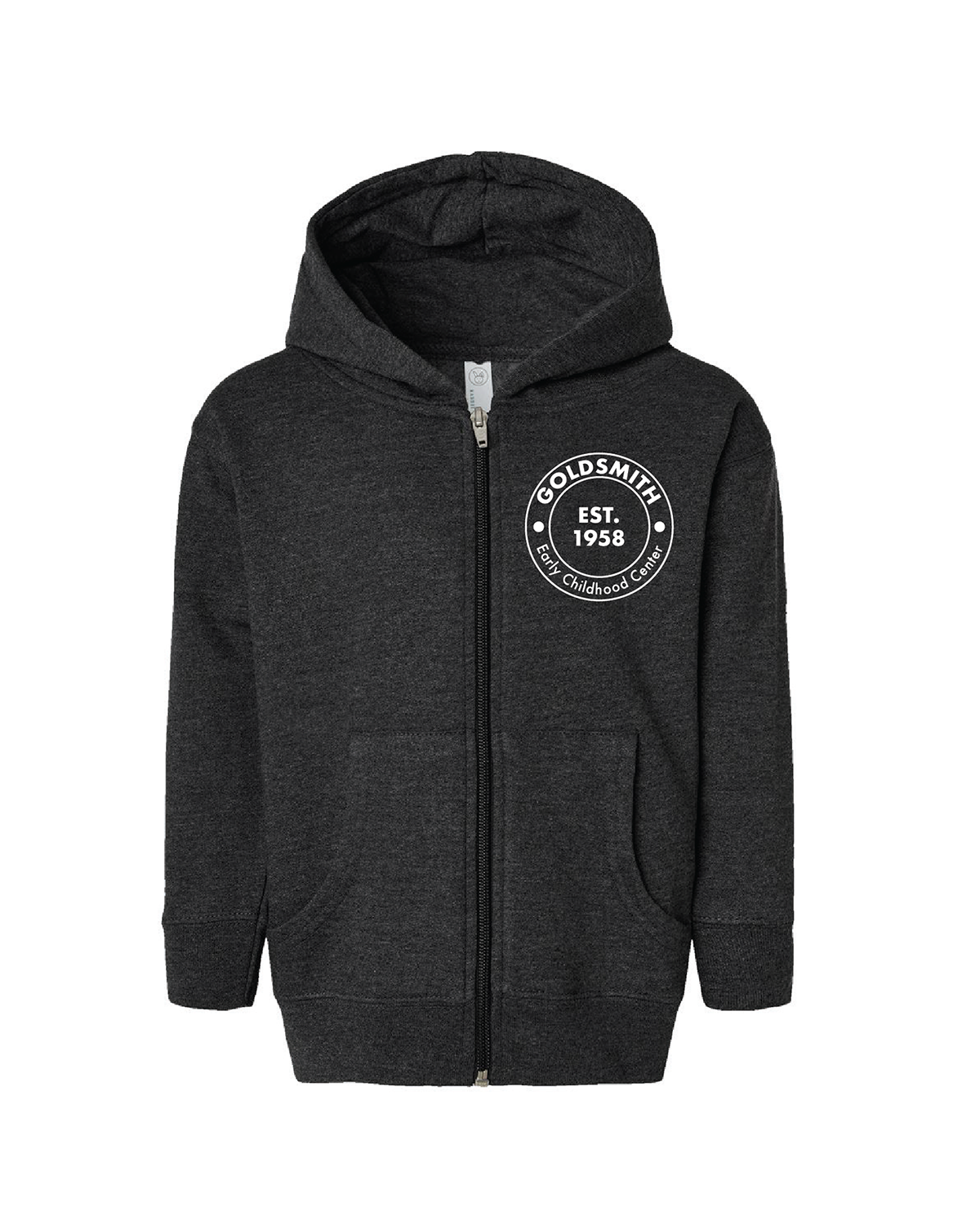 Toddler Zip-up Hoodie with Round Logo