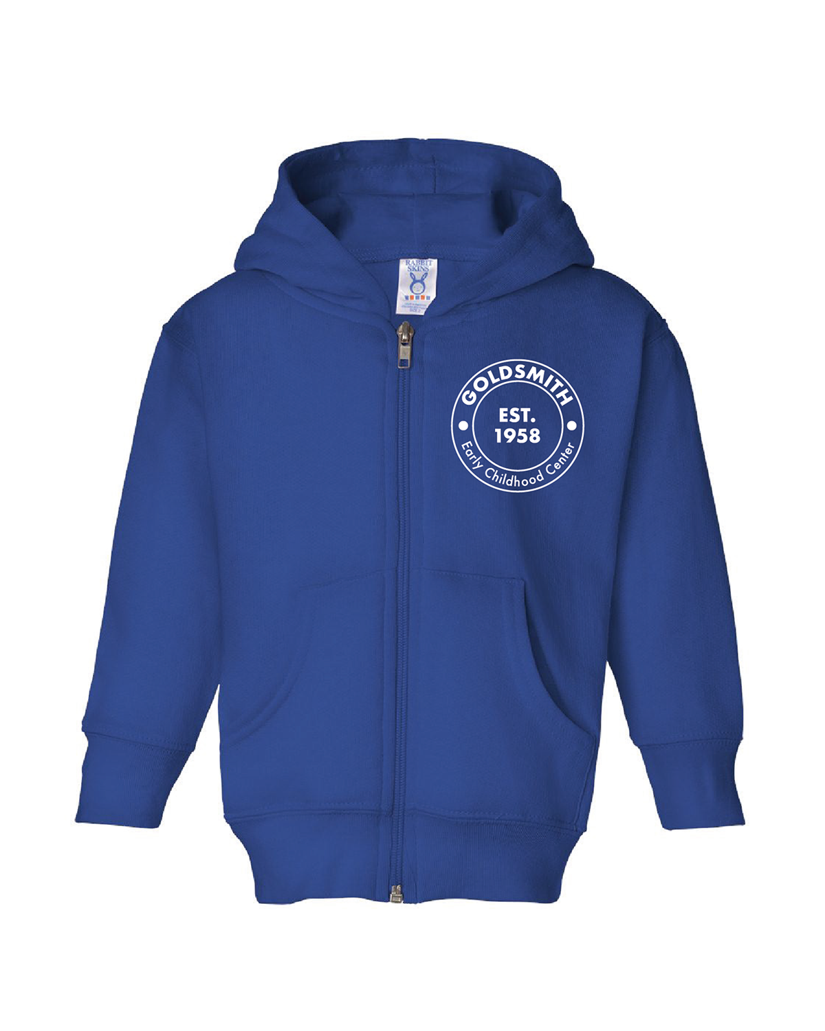Toddler Zip-up Hoodie with Round Logo
