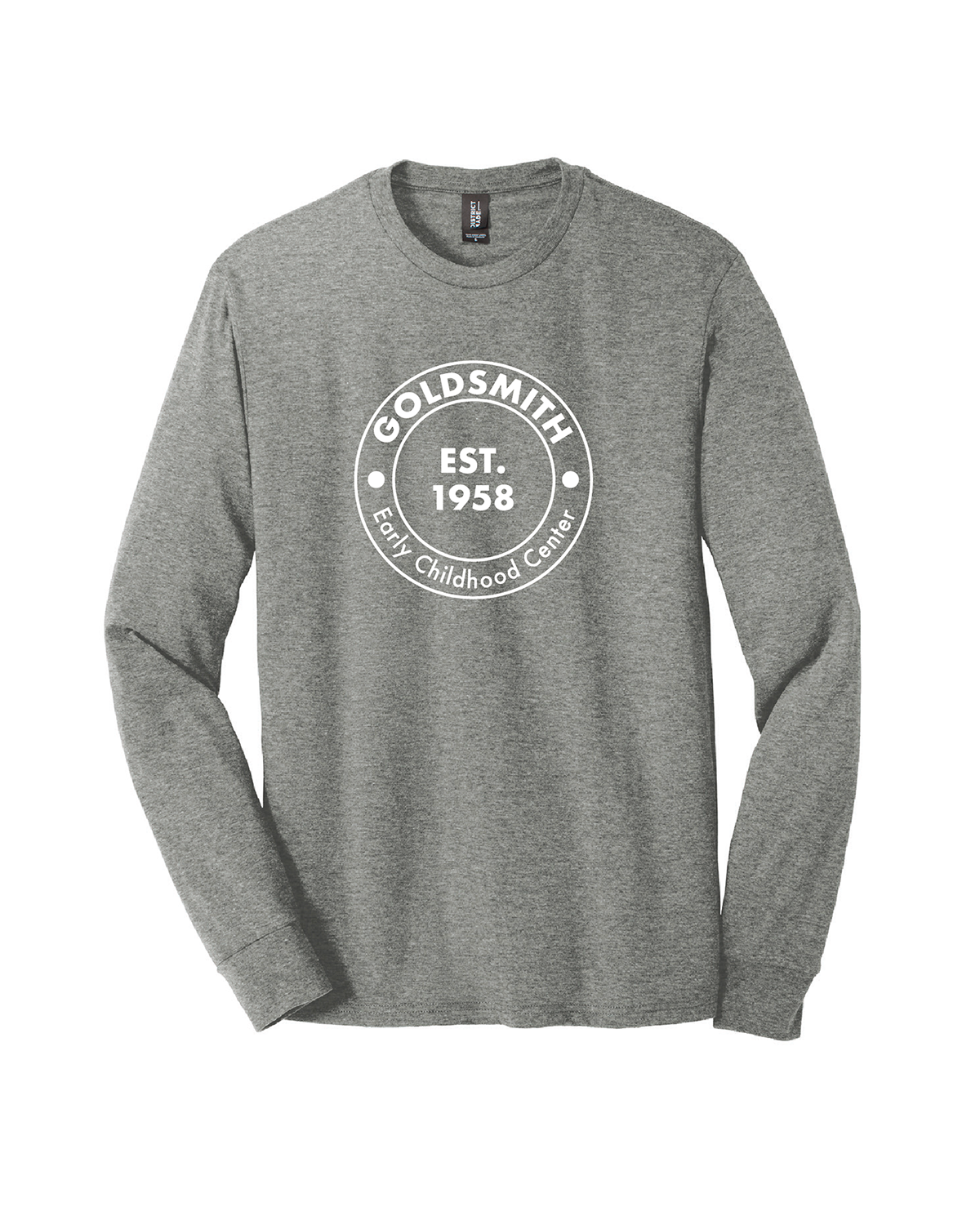 Adult Tri-Blend Long Sleeved with Round Logo