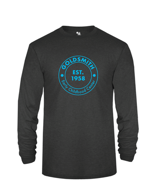 Youth Tri-Blend Long Sleeved with Round Logo