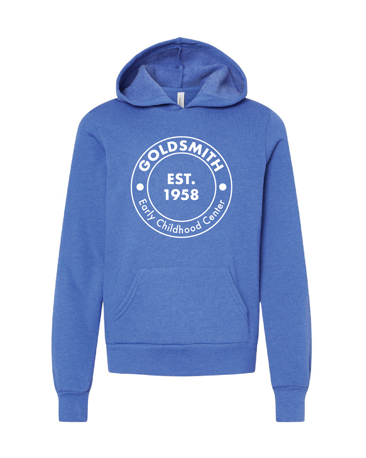 Youth Hoodie (Sponge Fleece) with Round Logo