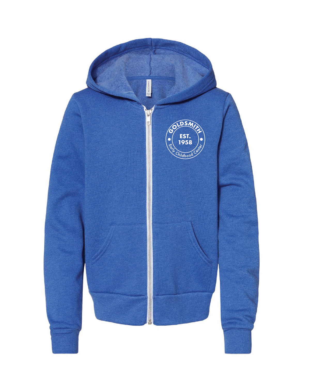Youth Zip-up Hoodie with Round Logo